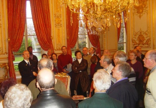 Visite des anciens de Val&eacute;o &agrave; l'h&ocirc;tel de Lassay