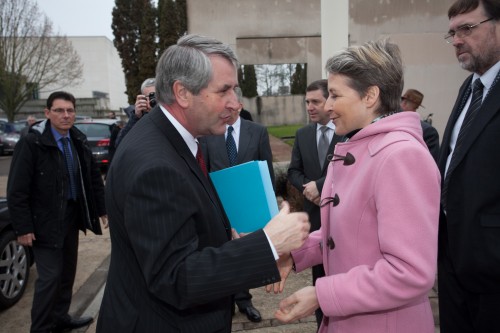 Avec Philippe Richert, Ministre en charge des Collectivit&eacute;s territoriales le jeudi 27 janvier dernier au Conservatoire de l�agriculture de Chartres (cr&eacute;dit photo: Conseil G&eacute;n&eacute;ral)