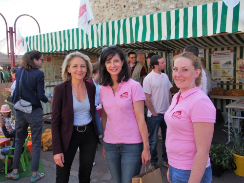 Accueillie Lundi à Bonneval par les jeunes agriculteurs qui organisent la manifestation "Plus belle la Campagne"...