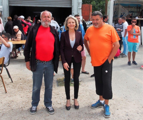 Incontournable photo avec le champion du monde  de pétanque (12 années consécutives !) : Philippe Quintais